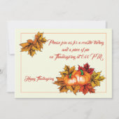 uitnodiging tot Thanksgiving (Voorkant)