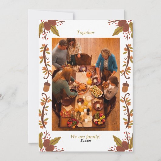 Uitnodiging tot Thanksgiving (Achterkant)