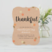 Uitnodiging tot Thanksgiving (Staand voorkant)