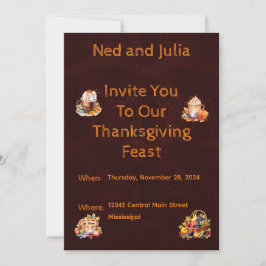 Uitnodiging tot Thanksgiving