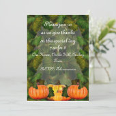 Uitnodiging tot Thanksgiving (Staand voorkant)