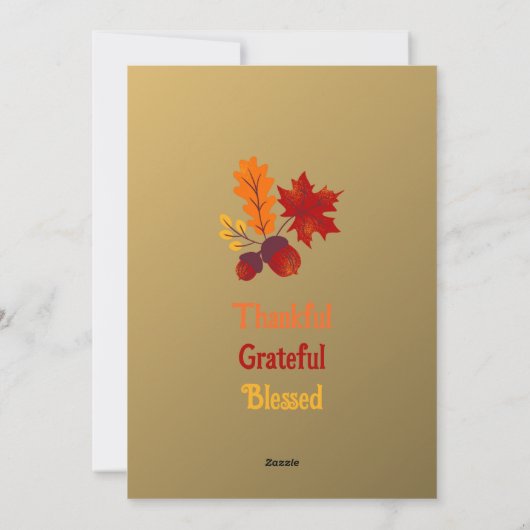 Uitnodiging tot Thanksgiving (Achterkant)