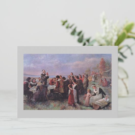 Uitnodiging tot Thanksgiving (Staand voorkant)