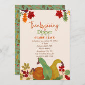 Uitnodiging tot Thanksgiving (Voorkant / Achterkant)