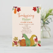 Uitnodiging tot Thanksgiving (Staand voorkant)