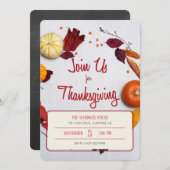 Uitnodiging tot Thanksgiving (Voorkant / Achterkant)