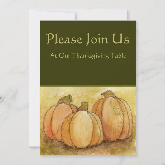 Uitnodiging tot Thanksgiving (Voorkant)