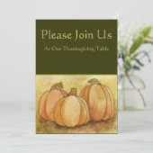 Uitnodiging tot Thanksgiving (Staand voorkant)