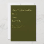 Uitnodiging tot Thanksgiving (Achterkant)