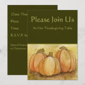 Uitnodiging tot Thanksgiving (Voorkant / Achterkant)