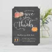 Uitnodiging tot Thanksgiving (Staand voorkant)