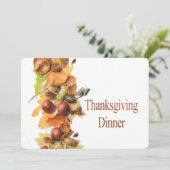 Uitnodiging tot Thanksgiving (Staand voorkant)