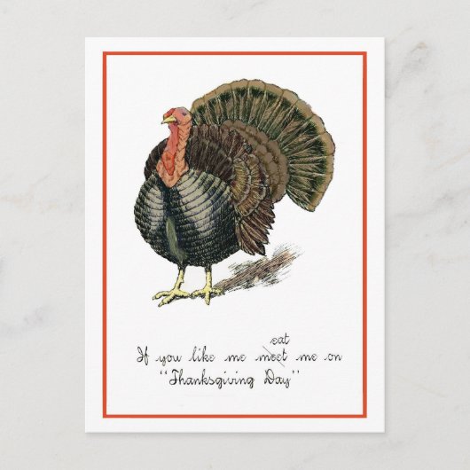 uitnodiging tot Thanksgiving Briefkaart (Voorkant)