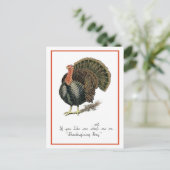 uitnodiging tot Thanksgiving Briefkaart (Staand voorkant)