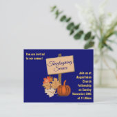 Uitnodiging tot Thanksgiving Church (Staand voorkant)