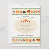 Uitnodiging tot Thanksgiving-grens (Voorkant)