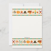 Uitnodiging tot Thanksgiving-grens (Achterkant)