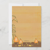 Uitnodiging tot Thanksgiving in de binnentijd van  (Achterkant)