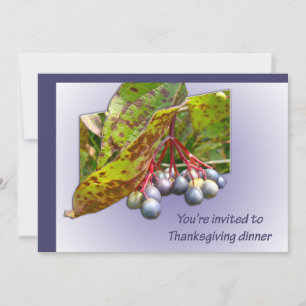 Uitnodiging tot Thanksgiving in het najaar van Ber