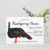 Uitnodiging tot Thanksgiving in Turkije (Staand voorkant)
