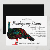 Uitnodiging tot Thanksgiving in Turkije (Voorkant / Achterkant)
