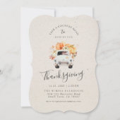 UITNODIGING TOT THANKSGIVING | Rustieke Herfst Oog (Voorkant)