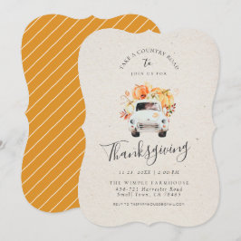 UITNODIGING TOT THANKSGIVING | Rustieke Herfst Oog