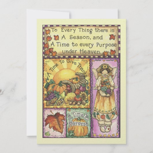 Uitnodiging tot Thanksgiving - SRF (Voorkant)