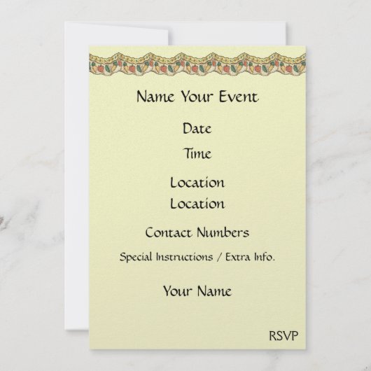 Uitnodiging tot Thanksgiving - SRF (Achterkant)