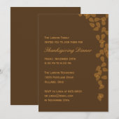 Uitnodiging tot Thanksgiving van Falling (Voorkant / Achterkant)