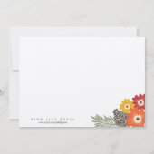  uitnodiging tot Thanksgiving van Floral (Achterkant)