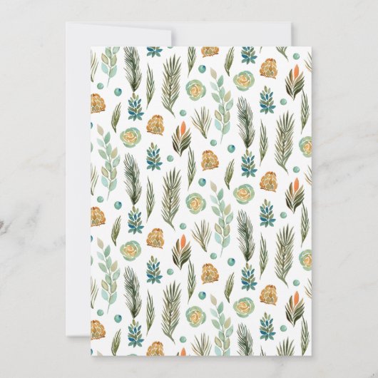 Uitnodiging tot Thanksgiving van Friendsgiving (Achterkant)