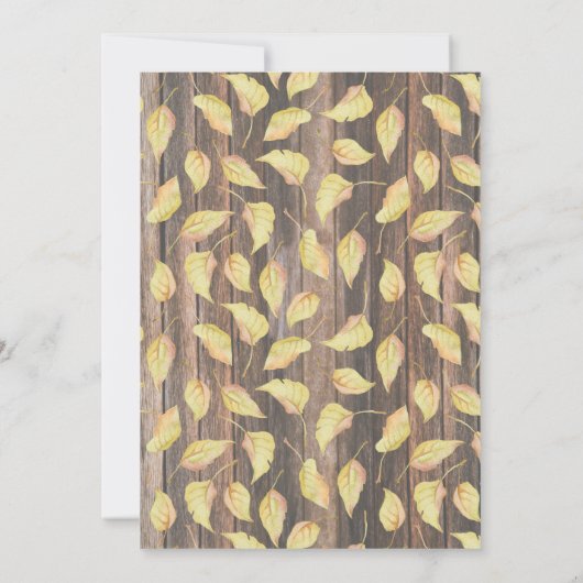 Uitnodiging tot Thanksgiving van Friendsgiving (Achterkant)