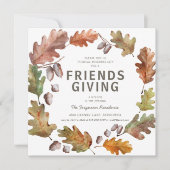 Uitnodiging tot Thanksgiving van Friendsgiving (Voorkant)