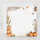 Uitnodiging tot Thanksgiving van Friendsgiving (Achterkant)