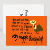 Uitnodiging tot Thanksgiving van het type Veggie (Voorkant / Achterkant)