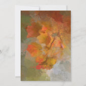 Uitnodiging tot Thanksgiving voor gekleurde kleure (Achterkant)