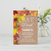 Uitnodiging tot Thanksgiving voor Robuusbreuk met  (Staand voorkant)