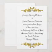 Uitnodiging tot traditionele bruiloft (Voorkant / Achterkant)