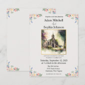 Uitnodiging tot traditionele kerkWaterverf (Voorkant / Achterkant)