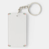 Uitnodiging tot traditionele kerkWaterverf Sleutelhanger (achterkant)