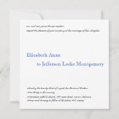 Uitnodiging tot Tropical Bimini Blue Shell Wedding (Achterkant)