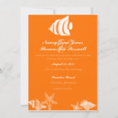 Uitnodiging tot Tropical Fish Wedding (Voorkant)