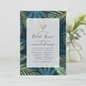 Uitnodiging tot Tropical Night Virtual Shower (Staand voorkant)