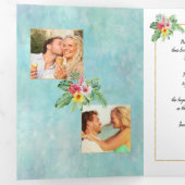 Uitnodiging tot Tropical Photo Wedding (Binnenzijde eerst)