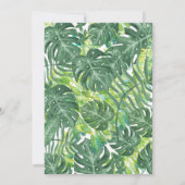Uitnodiging tot tropisch baby shower (Achterkant)