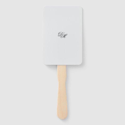 Uitnodiging tot Tropisch Breeze Colored Wedding Handwaaier (Achterkant)