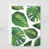 Uitnodiging tot tropisch huwelijk, batenhuwelijk (Achterkant)