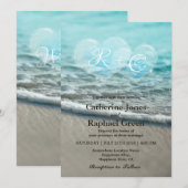 Uitnodiging tot tropisch strandwagentje (Voorkant / Achterkant)