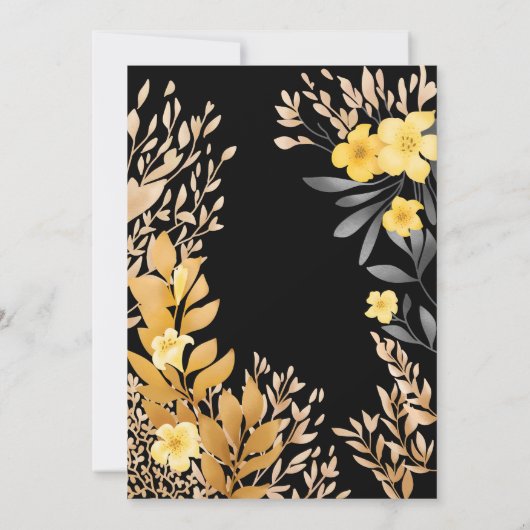 Uitnodiging tot tropische franjangipani-weduwen (Achterkant)